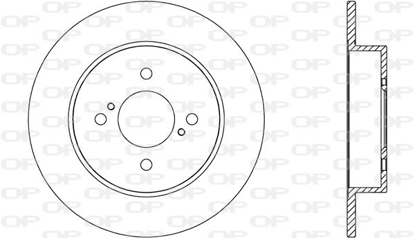 OPEN PARTS Тормозной диск BDA2662.10